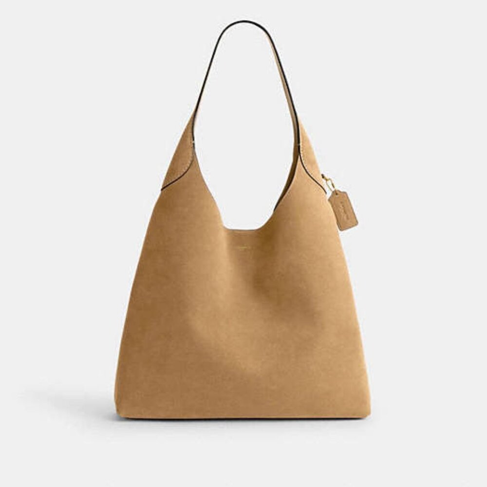 EUC Brooklyn Shoulder Bag 39 Sand Suede